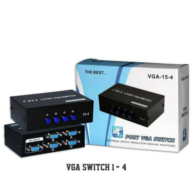 Gaintech VGA Switcher 4Port 1-4
