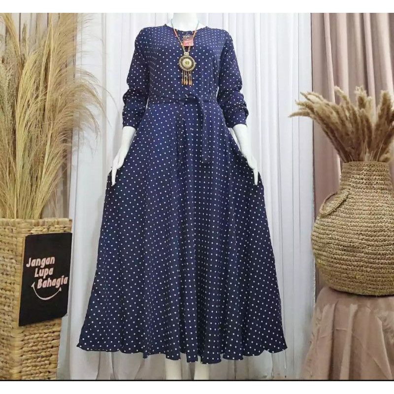 Kain Wolfis Monalisa Polkadot harga per setengah meter