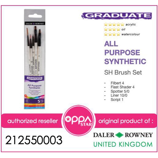 

Kuas Lukis Set High Quality Daler Rowney Graduate Brush SH 212550003