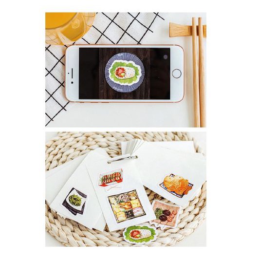 Label Stickers - Three Meals A Day (46pcs)