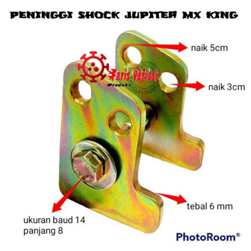 peninggi monoshock jupiter mx king