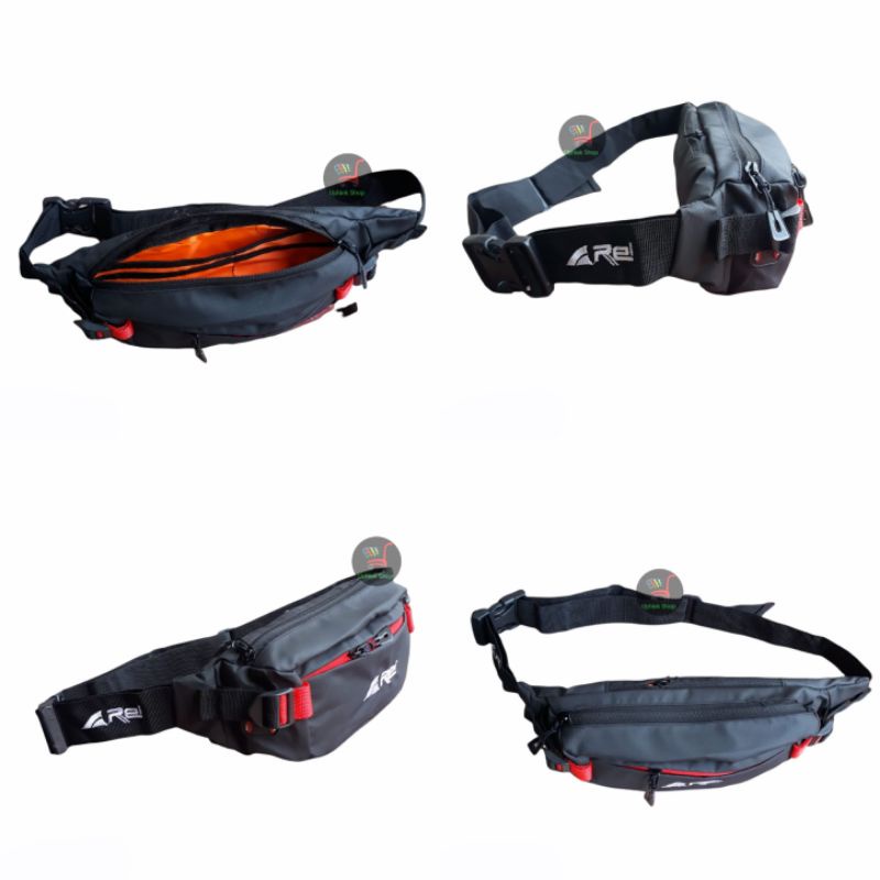 TAS SELEMPANG PRIA WATERPROOF WAIST BAG HEZEL PRIA WANITA ANTI AIR ANTI SOBEK AREI REI