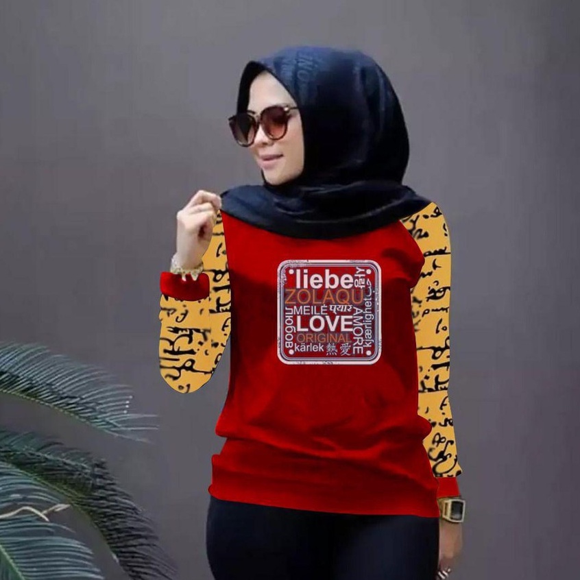 baju trendy love vin wanita terbaru-kaos distro cewek keren kekinian-baju wanita terl