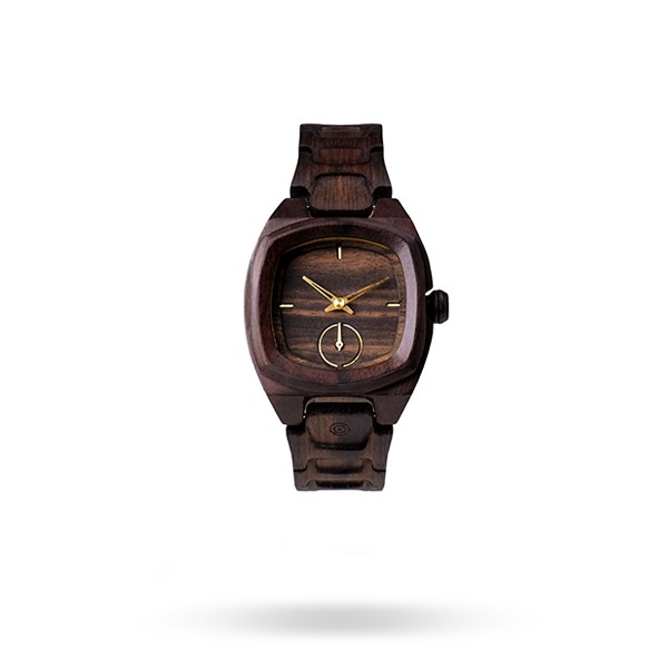 Matoa Way Kambas Mini Jam Tangan Kayu Unisex Ebony Matoa Way Kambas Mini Jam Tangan Kayu Unisex Ebony