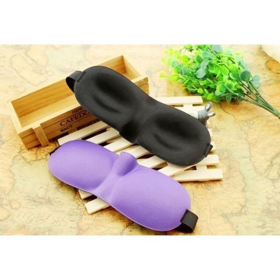 BAROKAH Penutup Mata Kacamata Tidur Hitam blindfold blind fold sleep eye mask