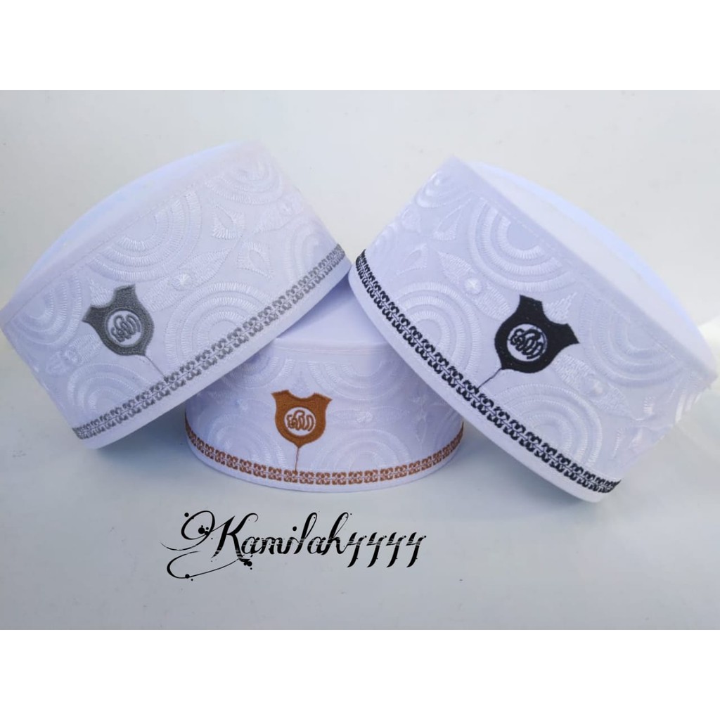 PECI/KOPIAH ASSAGOFAH PUTIH MOTIF