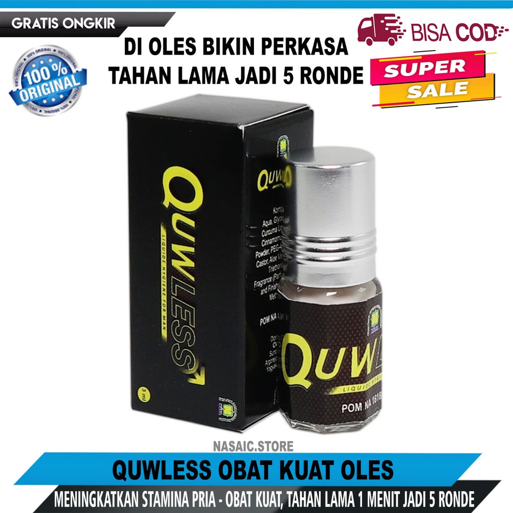 QUWLESS - OBAT KUAT PRIA - KUWLES ORIGINAL NASA - QULES - KULES - OBAT OLES PRIA TAHAN LAMA