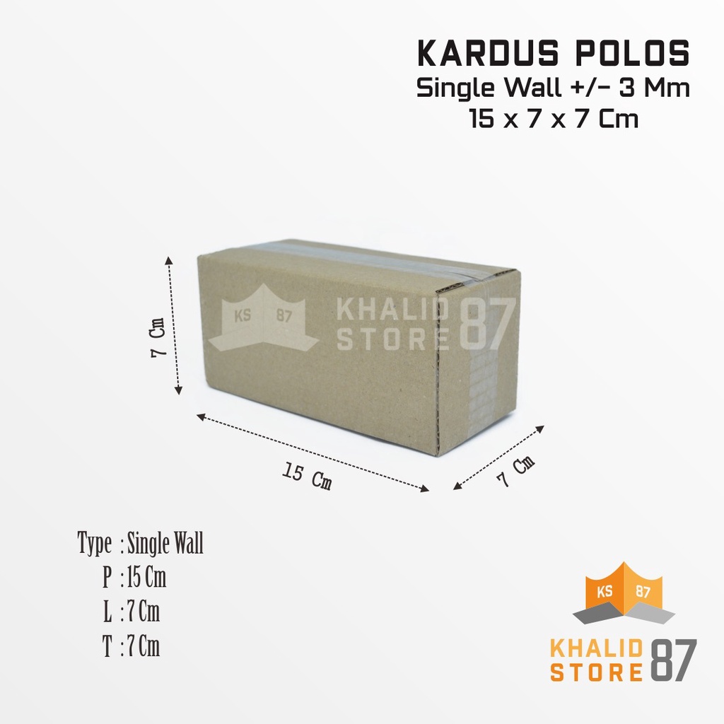 

Kardus packing ukuran 15x7x7cm kardus polos dus box packing termurah