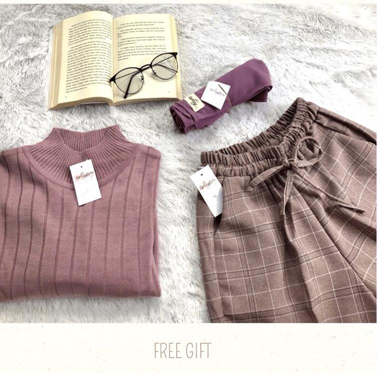 GRA.530849– One set Outfit Atasan Sweater / One Set Ootd Murah / viral / MeyOfficial