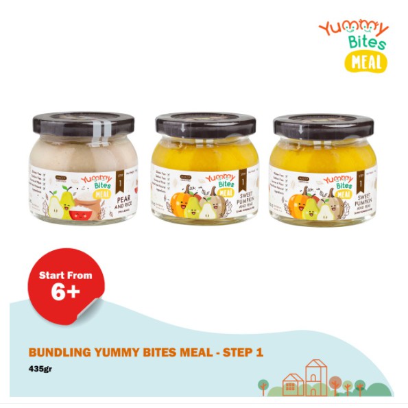 Bubur Bayi Siap Santap Yummy Bites Meal Baby Food Jar Makanan Mpasi Bayi