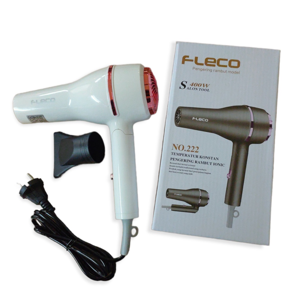 Hair Dryer Care 400 W Fleco No. 222 Pengering Rambut Hair Dryer Low Watt/ Hair Dryer Hemat Listrik