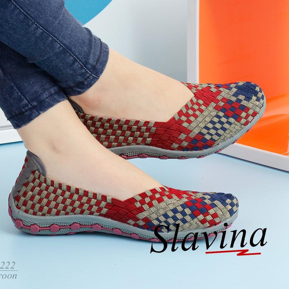 ☝ Sepatu Slavina Flat Rajut TR222 ¥