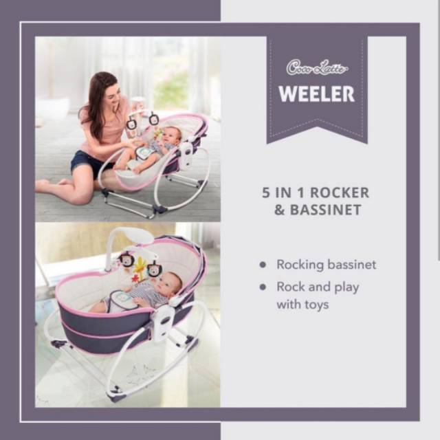 COCOLATTE WEELER 5in1 rocker &amp; basinet | BOUNCER BABY | AYUNAN BAYI