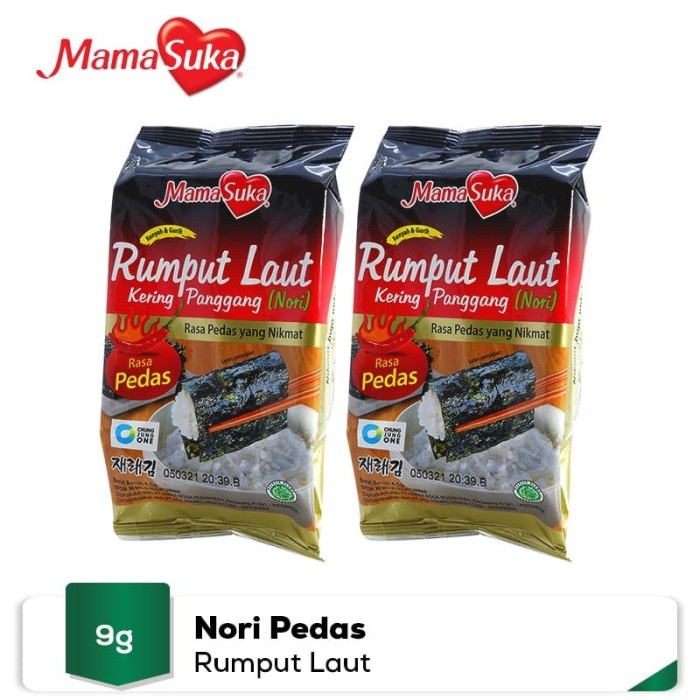 

54eh Mamasuka - Rumput Laut Panggang - Pedas Isi 2 60Jh
