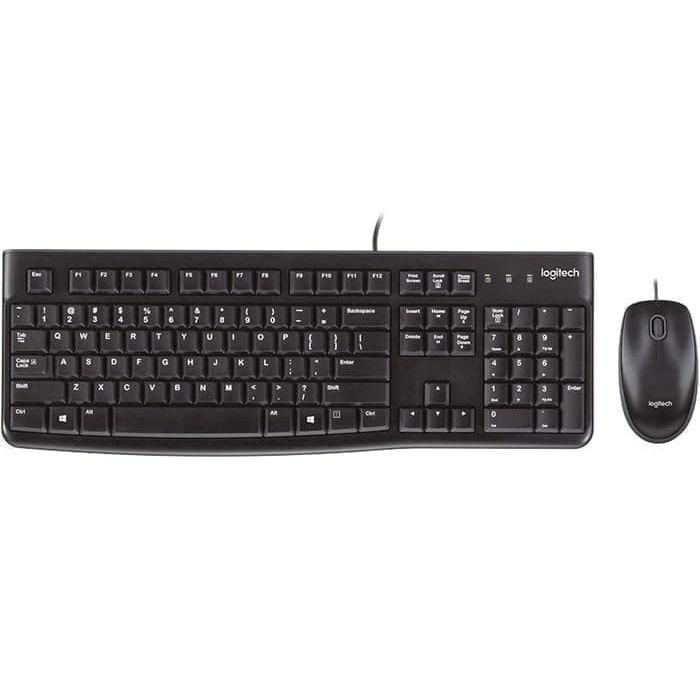 Logitech Keyboard + Mouse Cable MK120 Original Garansi Resmi