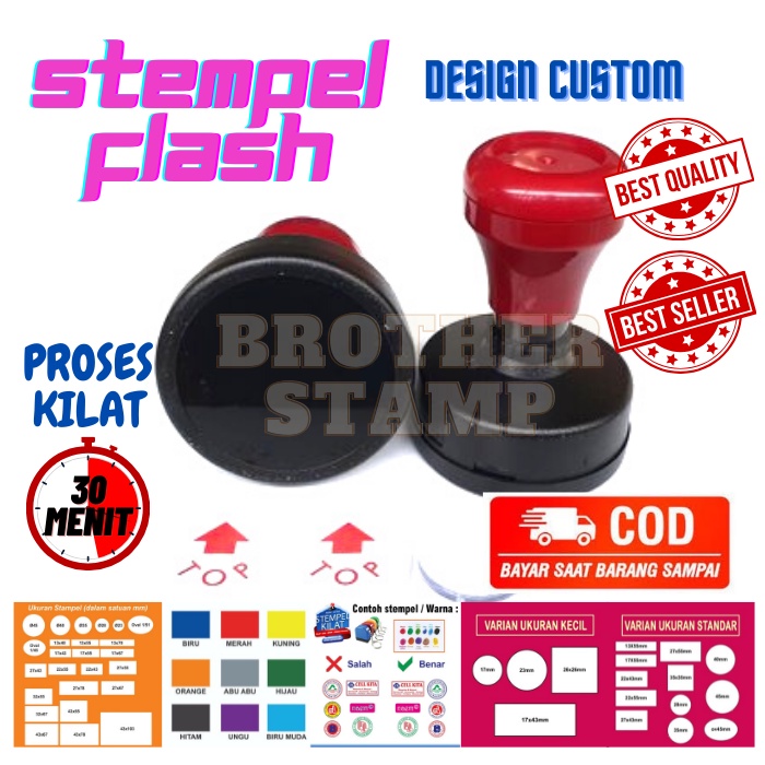 

STEMPEL CUSTOM / D-51 MM / OTOMATIS TINTA / BISA 2 WARNA