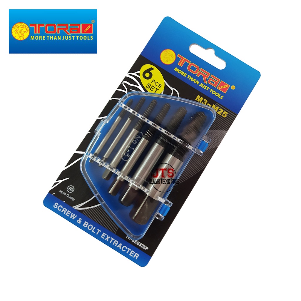 Jual 6pcs Tap Balik Screw Extractor Alat Pembuka Baut Skrup Rusak Screw