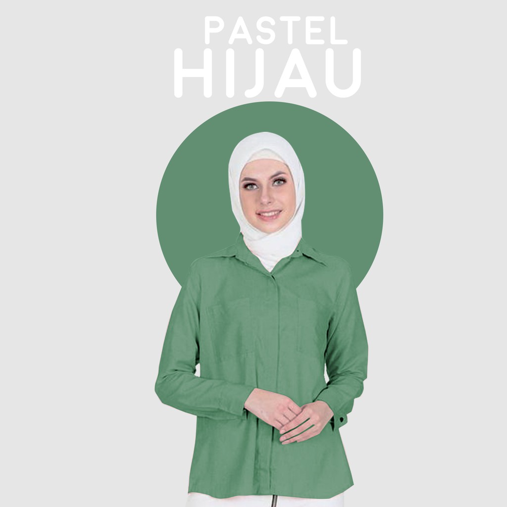 Lumina Basic / Kemeja Dian | Kemeja Wanita Basic - Yelonix