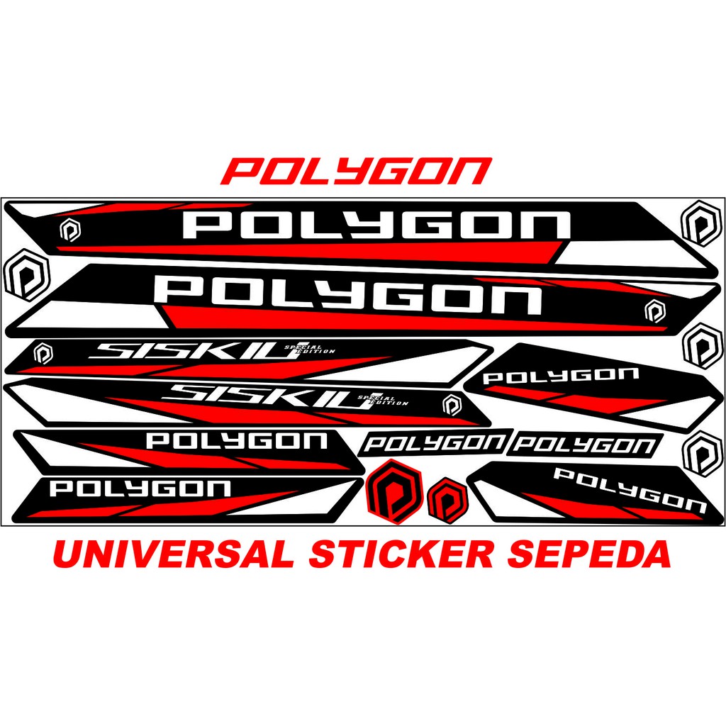 STRIPING SEPEDA HITAM POLYGON VARIASI