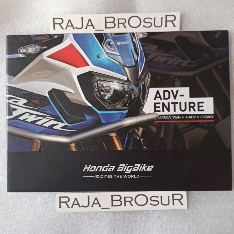 Poster brosur Honda Bigbike seri ADV-ENTURE Africa Twin X-ADV CB 500X