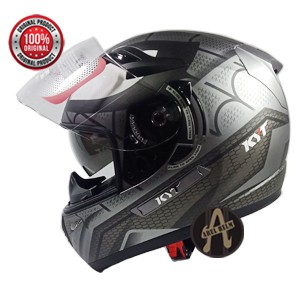 HELM KYT K2 RIDER SPIDERMAN SILVER DOFF / KYT K2 RIDER PALING LARIS