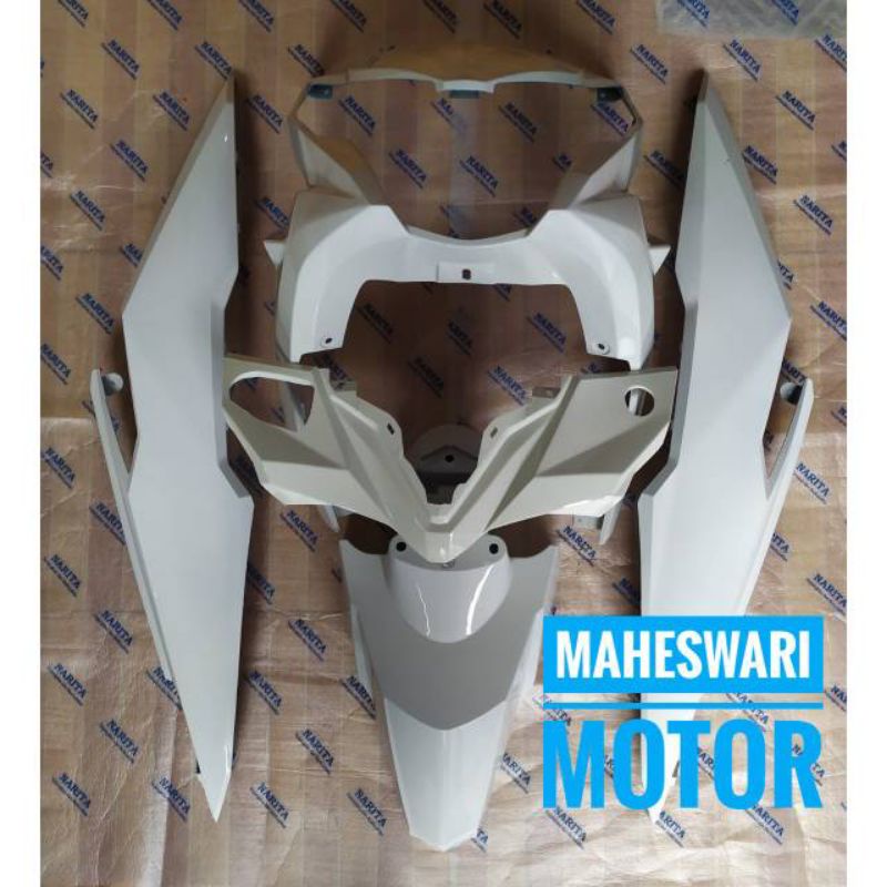 Paketan full set body halus beat fi eco 2016 2017 2018 2019 putih original honda