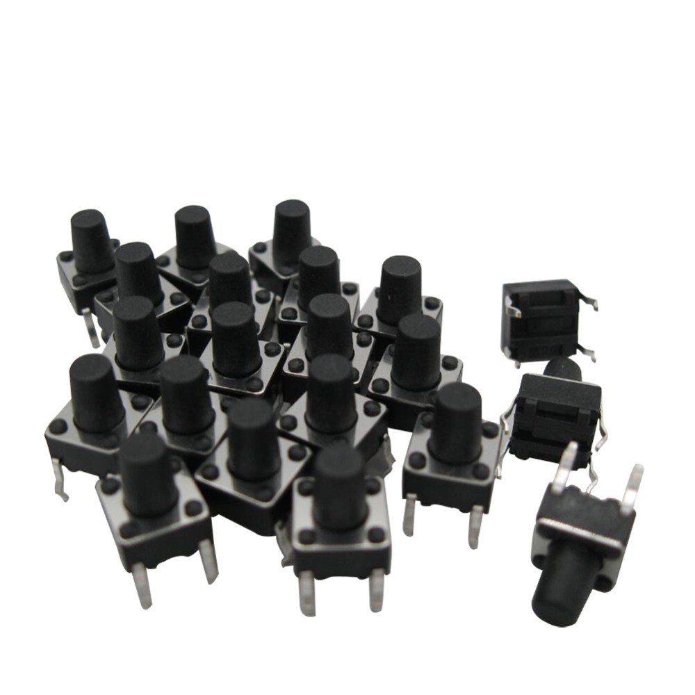 TACTILE PUSH BUTTON MICRO SWITCH MOMENTARY TACT 6X6X7MM 4 LEGS