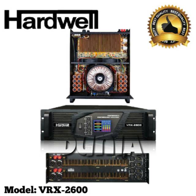 Power Hardwell VRX 2600 amplifier 4 Channel Hardwell VRX2600 Original