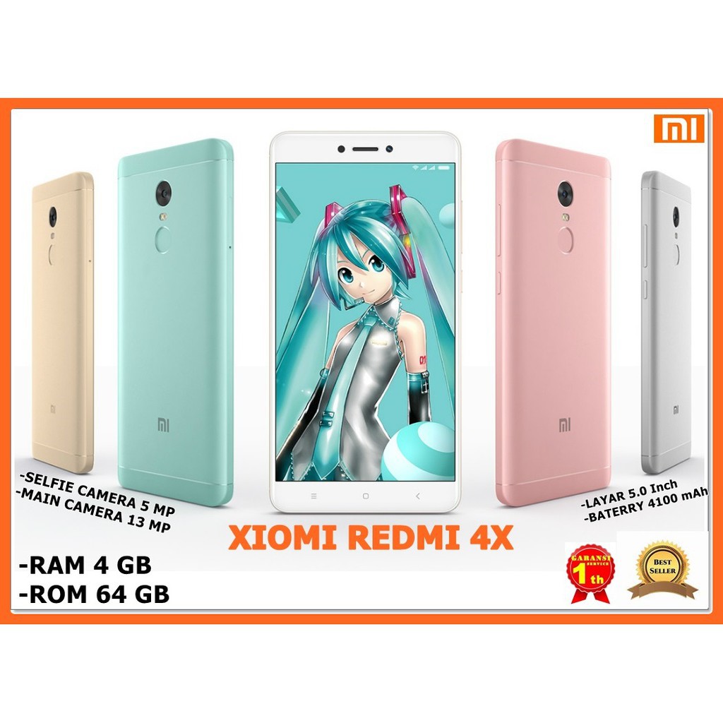 Promo Cuci Gudang Xiomi Redmi 4x Ram 4 64 Garansi Resmi Hp Xiomi Murah Handphone Android Tm13 Shopee Indonesia