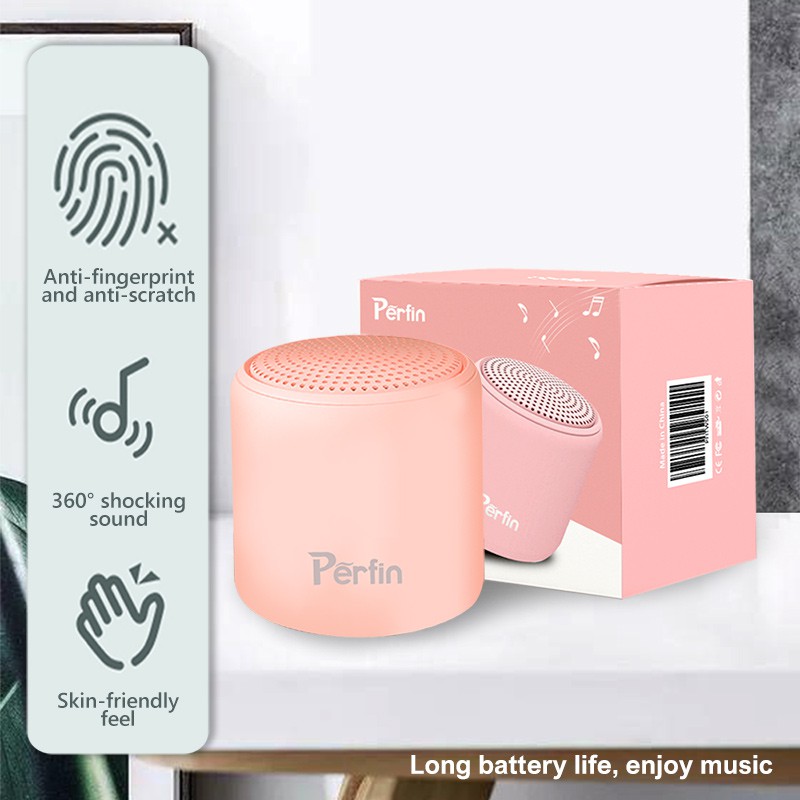 Perfin PFITWS01 TWS speaker bluetooth portabel mini Pink