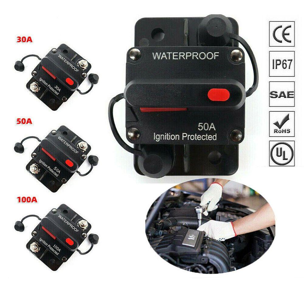 Top Car Circuit Breaker Boat 30-200 Amp DC Safety Seat Pelindung Sirkuit