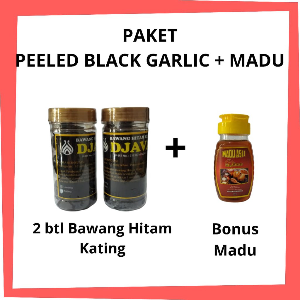 

Bawang Hitam Kupas Black Garlic Super Plus Madu