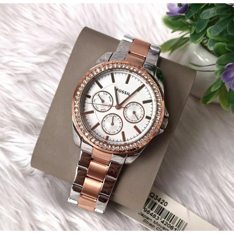 Jam wanita Bq 3420 janice 2 tone.