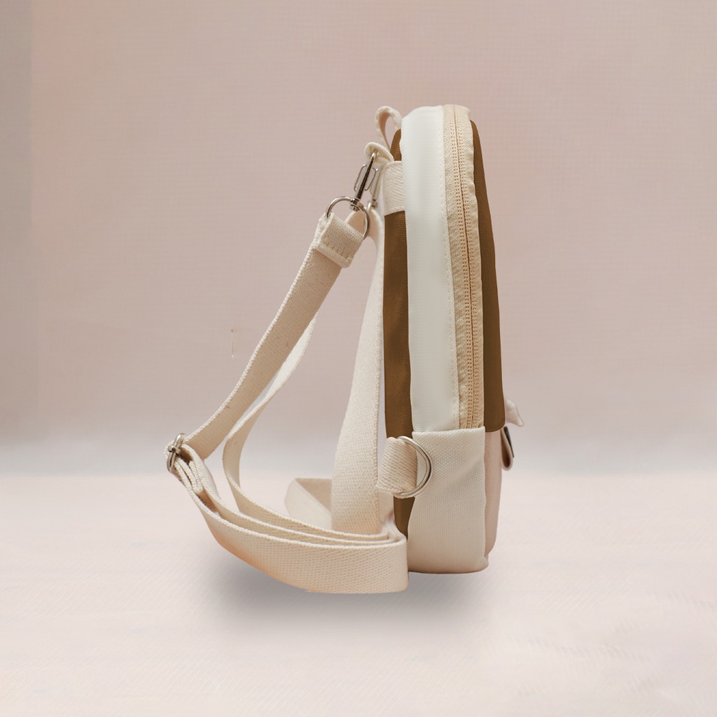 NOON CAPPUCINO |ManNeedMe X LAZZARDI| Tas Handphone Wanita Sling Bag HP ORIGINAL