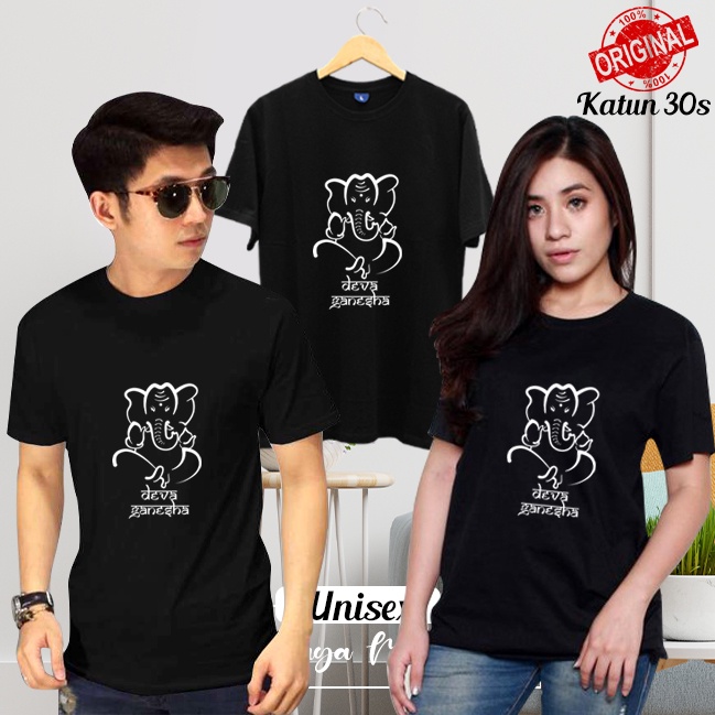 Kaos Baju Hindu Deva Ganesha Custom UNISEX Kaos Nyepi