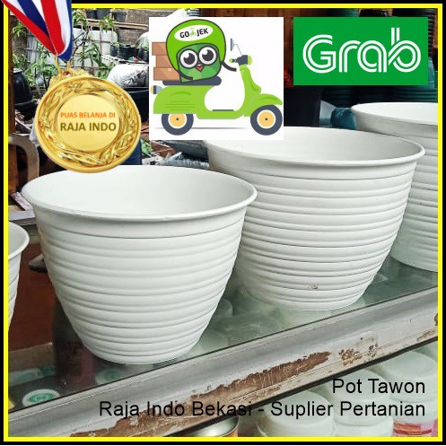 ORI BJB POT TAWON 24 CM PUTIH atau POT MADU 30 PUTIH BUKAN POT TAWON PIRUS PANJANG 241 PUTIH OK