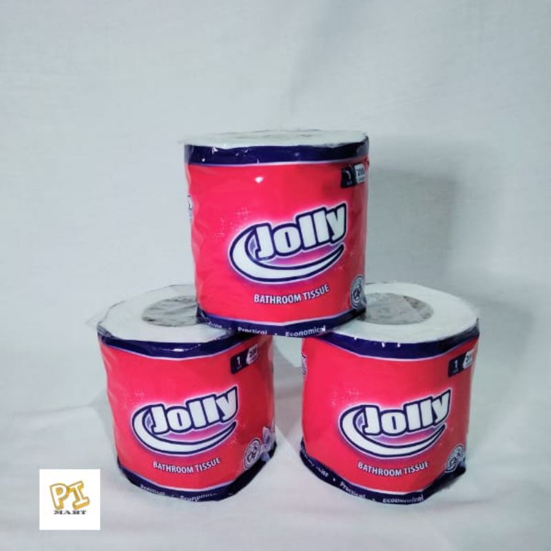 TISSUE JOLLY ROLL / TISU GULUNG TOILET / TISU ISI 200 SHEET