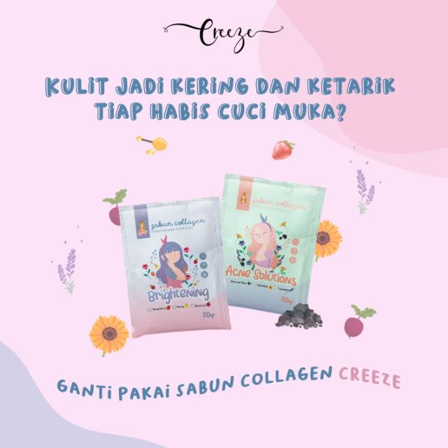 (DIST RESMI) Sabun Collagen by Creeze