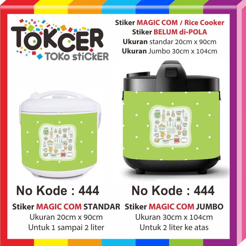 STIKER Magic COM/ Rice COOKER Motif COOKING Master