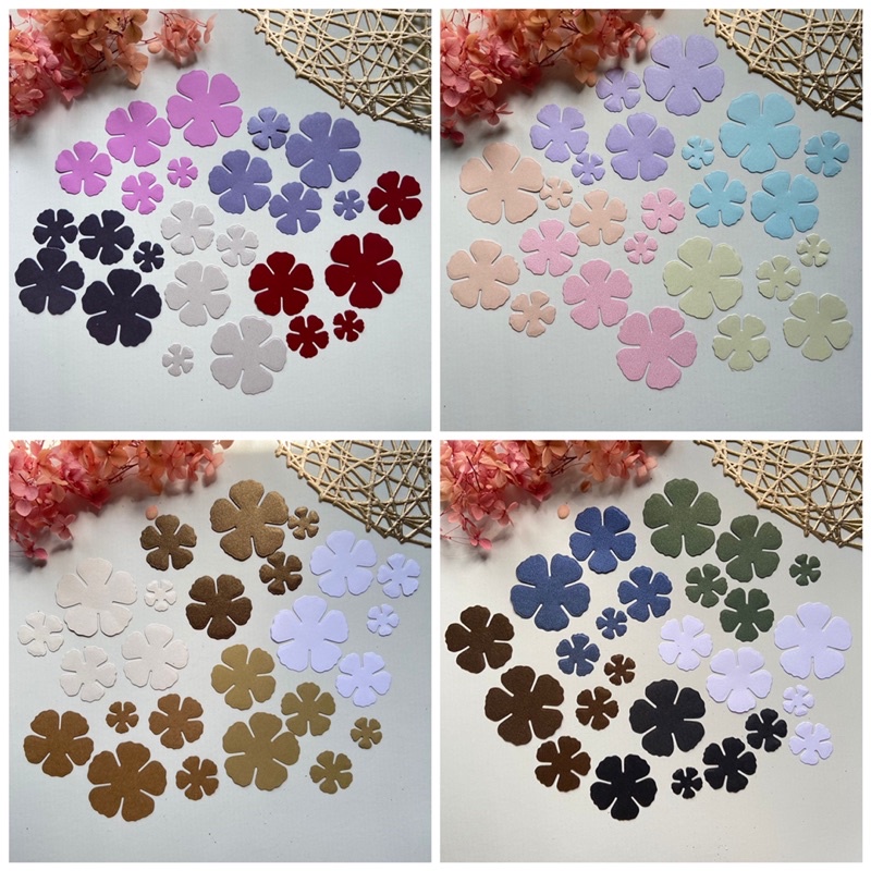 

1 set 25pc die cut / cut die/ dies cut / cut dies for scrapbook journal journaling bujo flower bunga