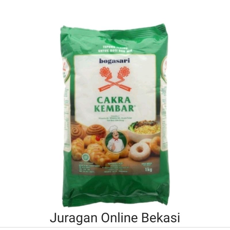 Jual Tepung Terigu Cakra Kembar Bogasari 1kg Shopee Indonesia