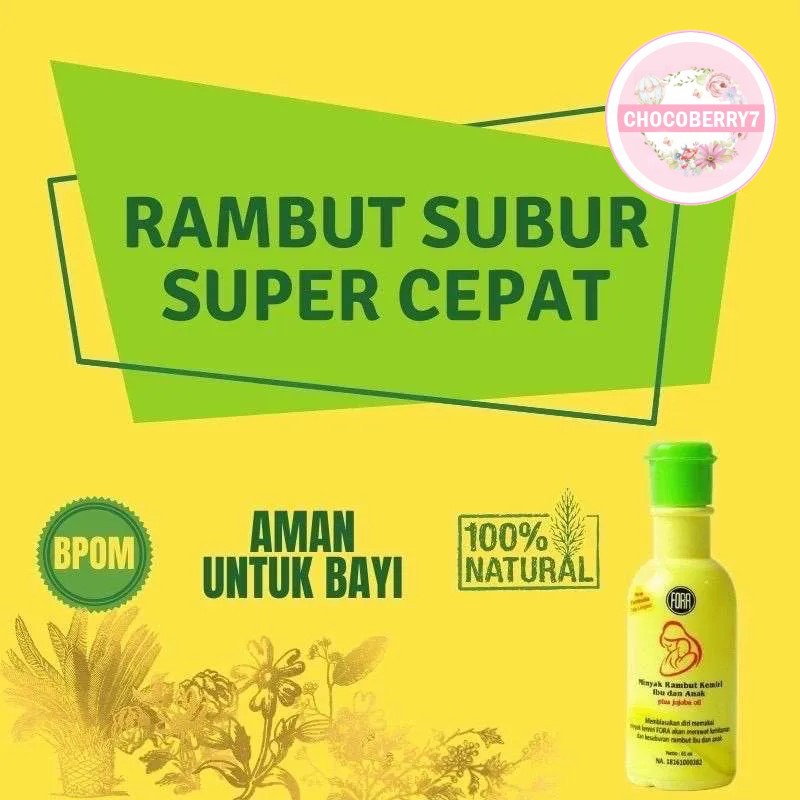 Minyak Kemiri FORA Penyubur Rambut Bayi Plus Jojoba Oil