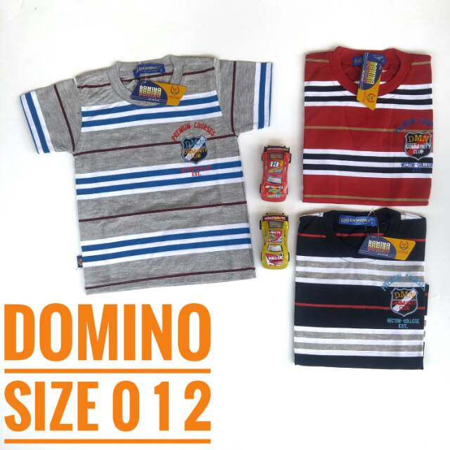 Balita Domino kaos oblong anak laki laki salur branded
