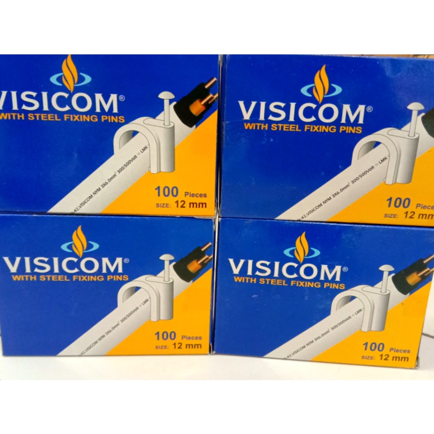 KLEM KABEL VISICOM 12MM 100PCS