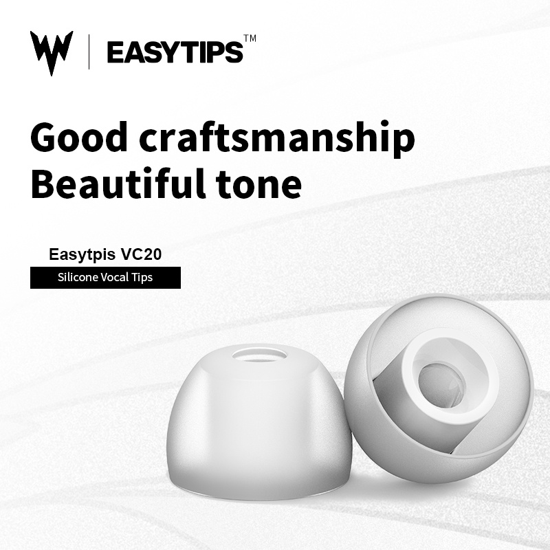 Whizzer EASYTIPS VC20 Vocal Sound Ear Cap Silicone Earbuds Cover Sweatproof Waterproof Universal Earplug Cover