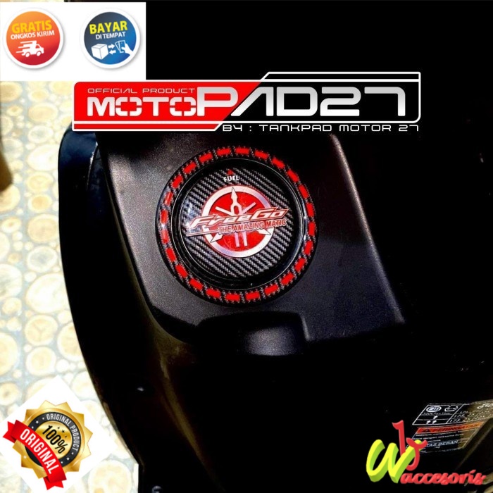 Sticker Fuelpad Keypad Resin Timbul Yamaha Freego