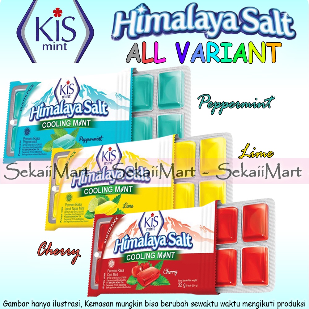 

KISS Himalaya Salt Cooling Mint - Permen Garam Himalayan Blister Pack 8p - Cherry Lime Peppermint