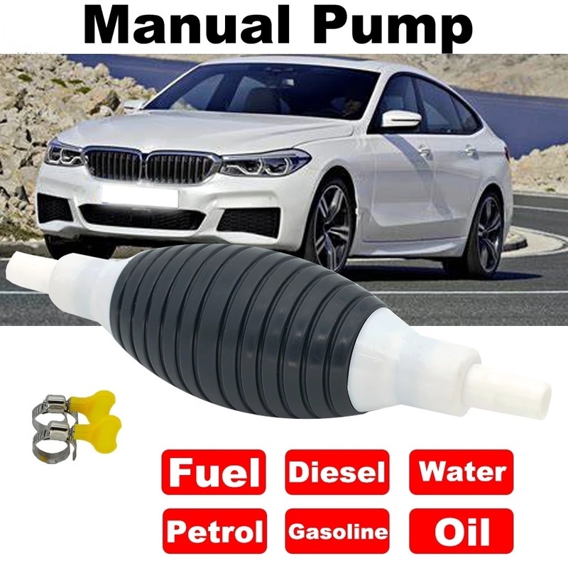 Pompa Transfer Manual Portable Multifungsi Dengan Katup Klip Untuk Bahan Bakar / Oli / Bensin / Diesel