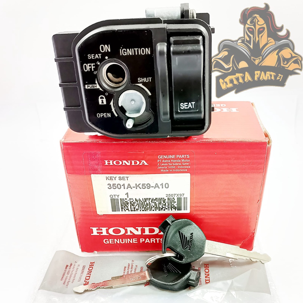 KUNCI KONTAK SET ASLI ORIGINAL HONDA AHM K60 / K59 VARIO 125 150 OLD LED 110 FI SCOOPY ESP STOP