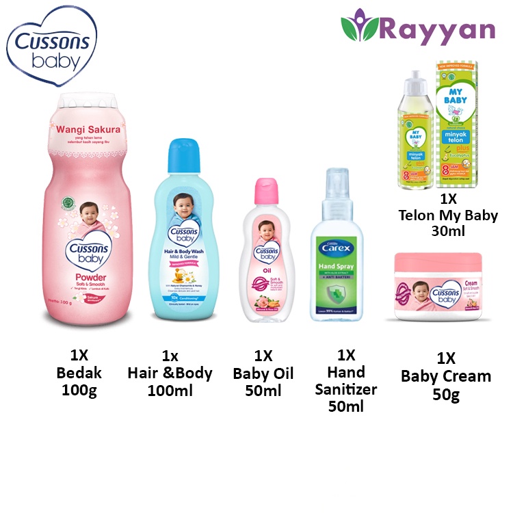 Cusson Baby Gift Set Medium / Perlengkapan Kado Bayi Baru Lahir-1